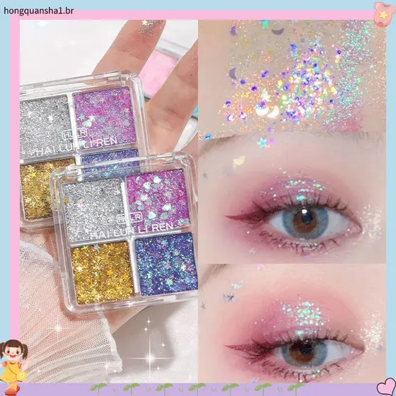 Maquiagem de palco lantejoulas sombra Gel Glitter Super brilhante maquiagem para os olhos dia 6 desempenho cosméticos ma