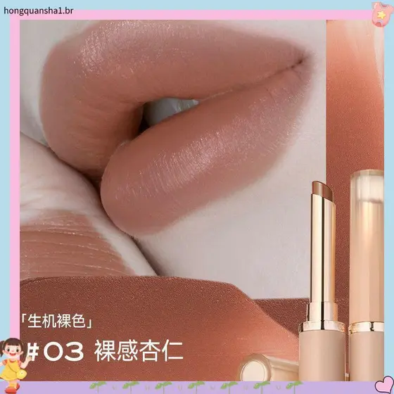 Kakash ow Batom Nude Matte Batom Clareador Fácil de Colorir · Batom Matte para Melhorar a Tez Não É Fácil de Colar Copo