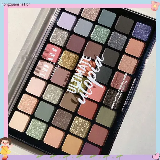 Paleta de sombras Utopia 40 cores genuína todas as grandes dimensões multicoloridas série de cores da terra paleta cinza