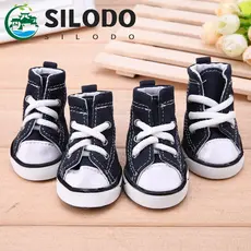 SILODO Botas Para Animais De Estimação Resistentes Ao Desgaste , Fofas Cães Pequenos , Gatos , Estilo Casual , Respiráve