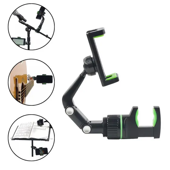 Suporte De Celular Clips Pedestal Violão Microfone veicular Universal mesa guitarra