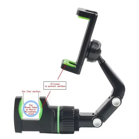 Suporte De Celular Univer Clips Pedestal Partitura Microfone