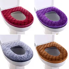 Capa Assento Do Vaso Sanitário Almofadas Grossas Almofada Toalete Lavável Reutilizável