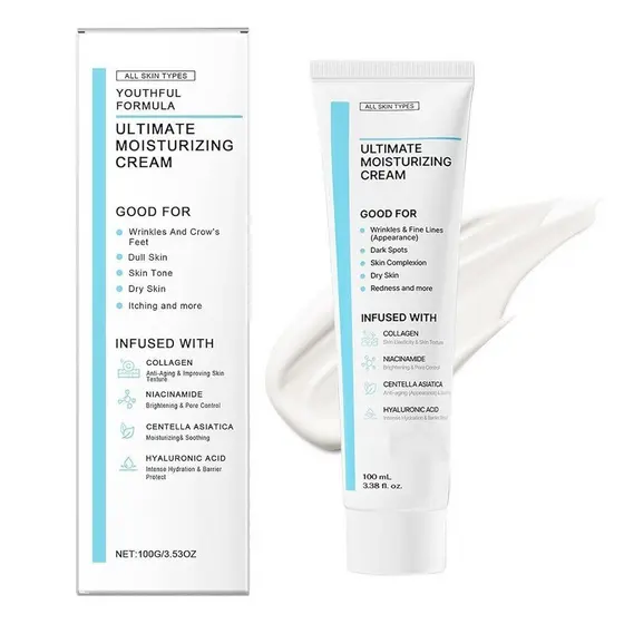 Creme Hidratante Reparador Glowage, Creme Hidratante Reparador Glow Age, Firmeza e Hidratação Profunda - Sem Sensação de