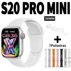 【Sete pulseiras】 Smartwatch S20 PRO MINI Watch Pro Série 10 Bluetooth Relógio inteligente Cardíaca Monitoramento