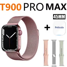 Relógio Inteligente Smartwatch T900 PRO MAX Serie 10 38mm Amoled 2 Pulseiras - Lançamento 2026