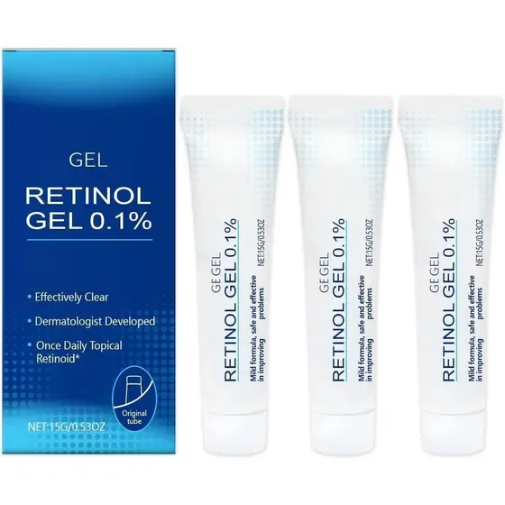 Gel de Retinol, Creme para Acne, Creme para Imperfeições, Hidratante de Longa Duração Sem Ressecamento, Creme Facial Ant