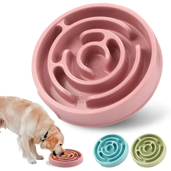 Tigelas SlowFeeder, Tigela com Base Antiderrapante, Design SlowFeeder e Antiderrapante, Reduz o Tédio e a Ansiedade, Ade