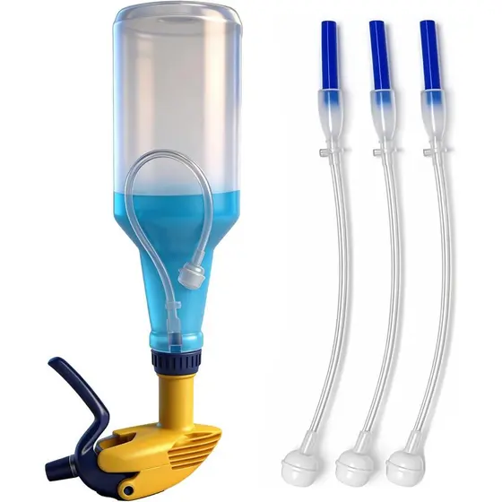 Pacote de 3 UniversalFit360 ° Adaptador de Garrafa, Inclui Garrafa + Bico, Ponderado de Substituição, Acessório Mul