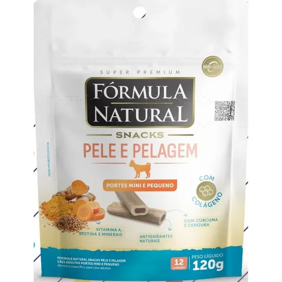 Formula Natural Petisco Snack Dental, Pele e Pelagem e Antiestresse
