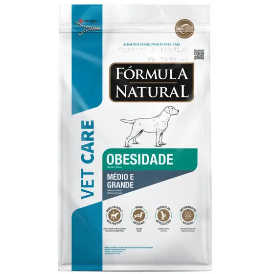 Fórmula Natural Vet Care Ração P/Cães Obesidade Médio E Grande 2kg