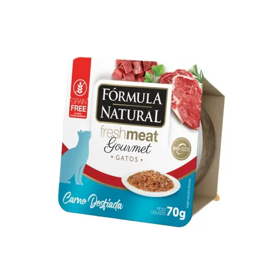 Fórmula Natural Fresh Meat Gourmet Gatos Carne 70g