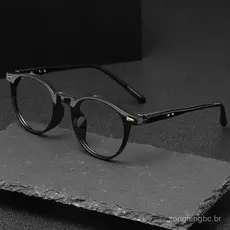 Clássico Anti-Azul Luz Óculos Quadro Marca Design Moda Redonda Metal Armações Ópticas De Computador