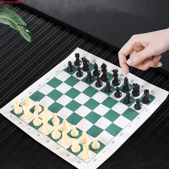 Jogos De Tabuleiro De Xadrez Do Torneio TIANCHUANG , Conjunto Medieval Com Tapete Antiderrapante De Resina , Dobrável