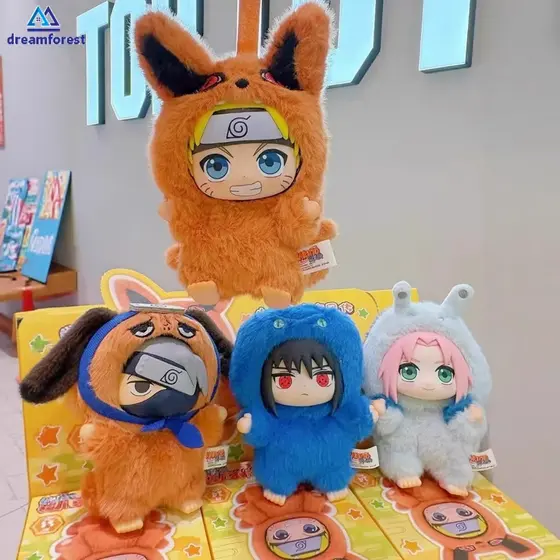 DREAMFOREST 1 Peça Naruto Anime Caixa Cega Shippuden Cute Beast Party 15cm Boneca De Pelúcia