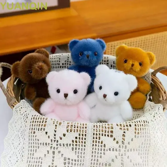 YUANQINZT Chaveiro De Pelúcia De Ursinho , Enfeites Urso Realista Kawaii , Brinquedo De 15 Cm