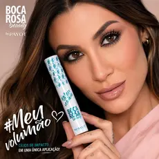 Máscara Para Cílios Payot Boca Rosa Meu Volumão Efeito Volume Intenso Longa Duração Preto
