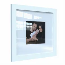 Quadro Porta Retrato Decorativo 23cm Sala Foto 10cm Vidro Acrílico