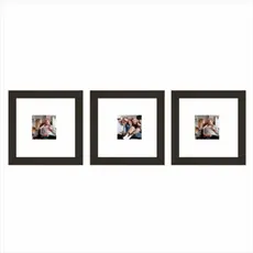 Kit 3 Quadros Fotos Decorativas 20x20cm Parede Sala Quarto Paspatur e Vidro Acrilico de Alta Qualidade.