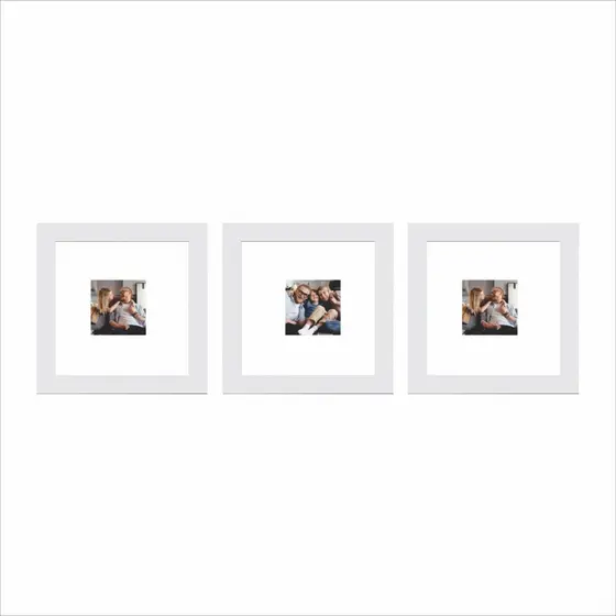 Kit 3 Quadros Fotos Decorativas 30x30cm Parede Sala Quarto Paspatur e Vidro Acrilico de Alta Qualidade.