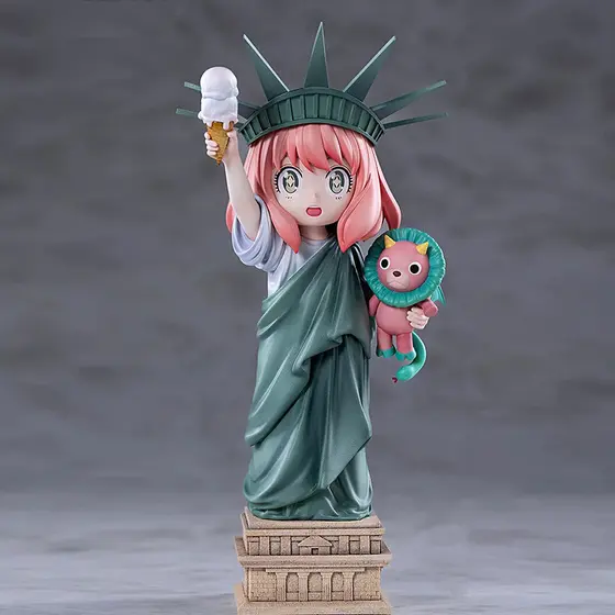 14cm Anime SPYxFAMILY Figuras Senhora Liberdade Anya Forger Figura De Ação Pvc Modelo Estátua Bonito Coleção Decoração B