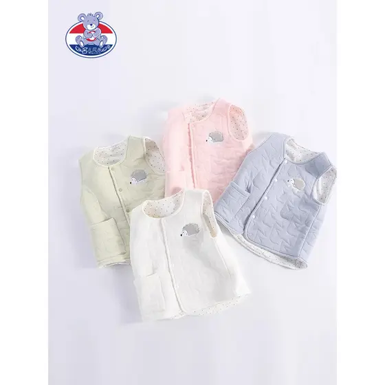 Colete de bebê primavera outono inverno exterior wear estilo ocidental meninos meninas roupa interior do bebê recém-nasc