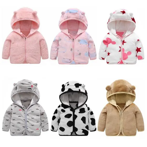 Casaco de bebê roupas de outono meninos meninas casaco outono inverno 1 ano de idade 3 casaco de algodão do bebê roupas 