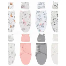Recém-nascido Swaddling envoltório bebê abraço colcha sala de parto envolto bebê Kick-prova colcha saco de dormir do beb