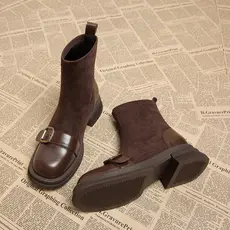 Elegante velo-velo-botas curtas femininas Chelsea botas 2026 outono inverno novo estilo elástico fino botas meias botas 