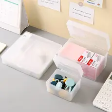 Pequena pequena caixa de armazenamento de cartão Sub-embalagem caixa arrumada classificação de mesa papelaria caixa tran
