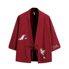 Novo estilo antigo estilo japonês estilo japonês Haori manga de três quartos estilo chinês Robe quimono Cardigan proteto