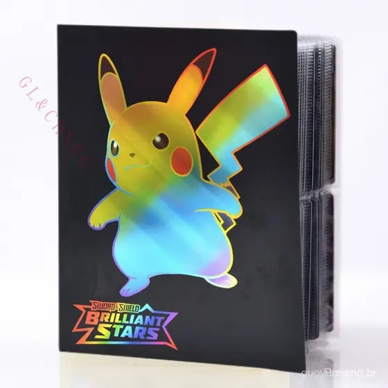 Anime 240 Pçs Cartas Pokémon Arquivo Holo Álbum Cartões Livro Colar Pikachu Charizard GX Vmax Livreto Jogo Brinquedos 3F