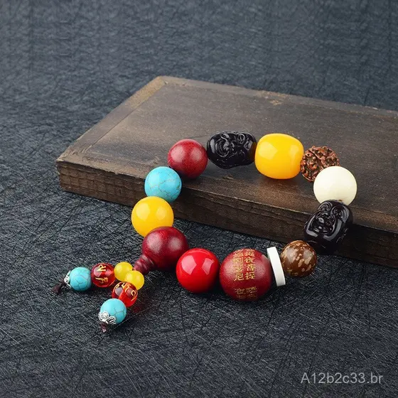Conjunto de Ornamentos de Pérolas Bodhi para Alavanca de Câmbio de Carro, Decoração Interna de Carro, Pingente de Pérola
