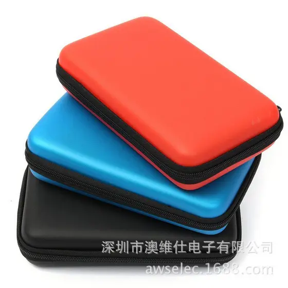 Adequado para Nintendo New3DSLL, estojo rígido protetor de EVA, bolsa de armazenamento portátil para console de jogos Ni