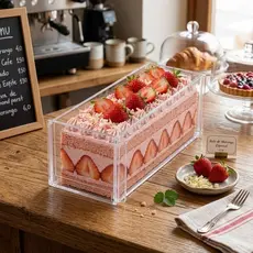 Kit 5 Forma Slice Cake Acrílico 30x10x10 Fatia Perfeita Bolo Molde Confeitaria Transparente Profissional KIT 5 e 10 Unid