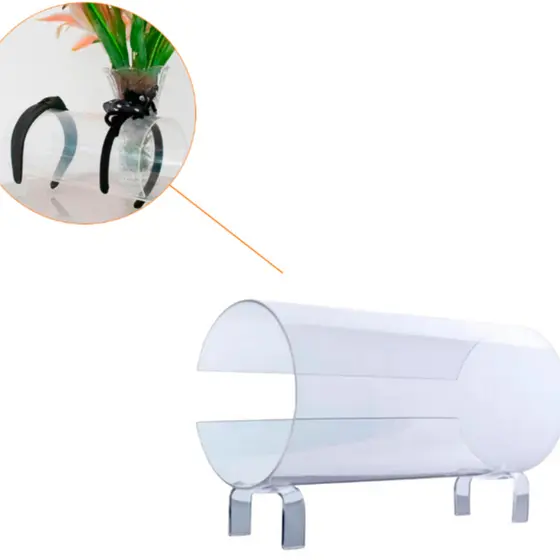 Expositor Porta Tiara acrílico Premium 100% Transparente Kit 2-3 e 4 unidades