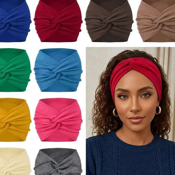 Turbante Faixa Tiara para Cabelo Moda Acessório Feminino Confortável Trabalho Academia Esporte