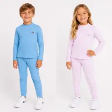 CONJUNTO SEGUNDA PELE INFANTIL BLUSA + CALÇA SUEDE SOFT MACIO INVERNO 2 AO 8
