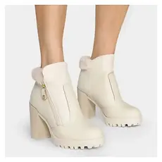 Bota Feminina Moleca Salto Alto Tratorada 5325.121