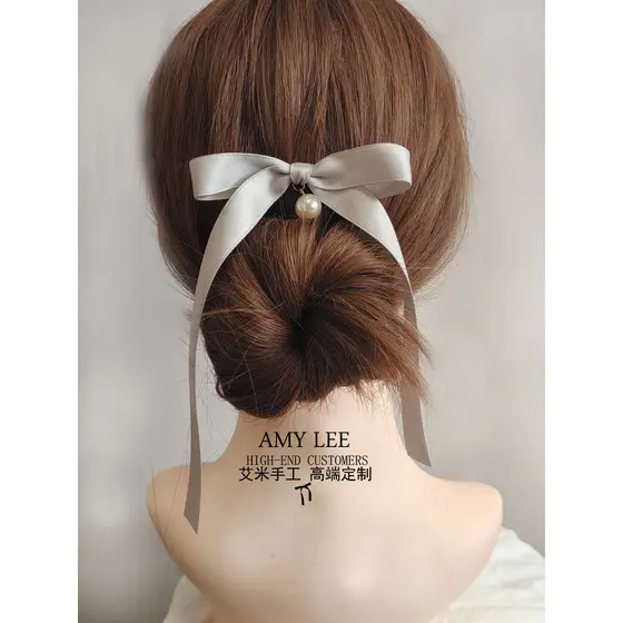 Luz cinza fita arco hairpin ins estilo simples All-Match grande u clipe placa diária hairpin acessórios de cabelo femini