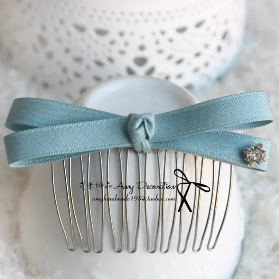 Acessórios de cabelo feitos à mão versão coreana pente de cabelo cruz grampo de cabelo não franja pente de cabelo arco c