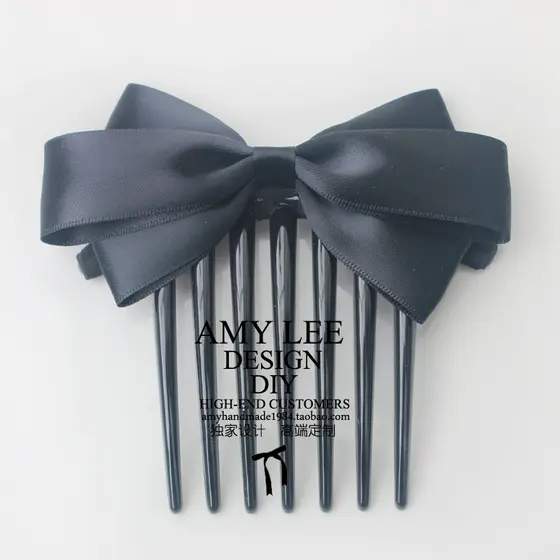 Pente de cabelo com placa de sete dentes, pente de inserção, europeu, americano, doce, aeromoça, acessórios de cabelo, c