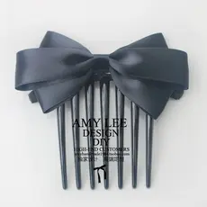 Pente de cabelo com placa de sete dentes, pente de inserção, europeu, americano, doce, aeromoça, acessórios de cabelo, c
