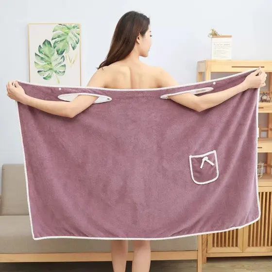 Novo estilo Plus Size 40-90kg pode usar toalha de banho feminino estilingue roupão saia de banho engrossado adulto algod