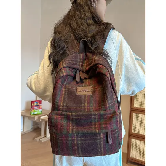 Outono inverno nicho mochila feminina grande capacidade estudante classe mochila versão coreana ins nova mochila masculi