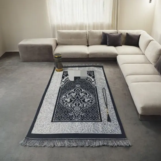 Conjunto de cobertor de barril requintado dobrável portátil tapete oriente médio lembrança estilo árabe preto