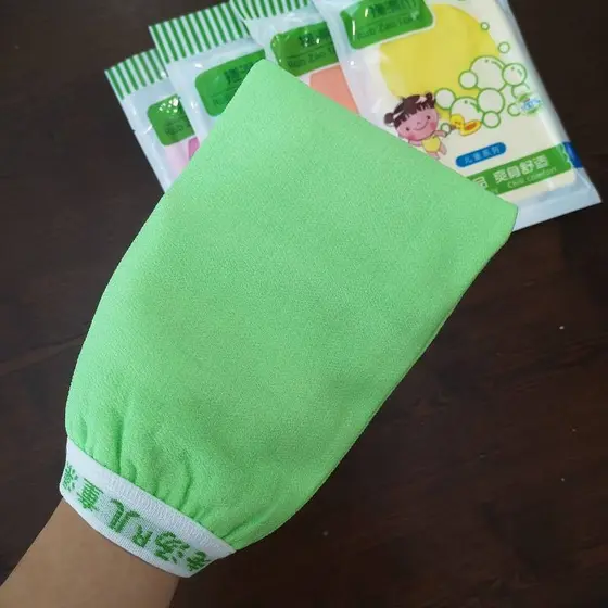 Toalha de banho infantil autêntica, sopa antiga, não machuca fio fino de camada dupla, ferramenta útil para esfregar cin