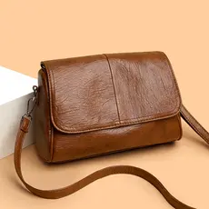 Nova bolsa de couro macio bolsa feminina moda simples grande capacidade High-End sentido um ombro saco do mensageiro Ret