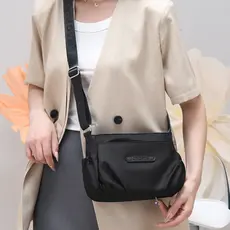 Bolsa mensageiro de um ombro feminina novo estilo grande capacidade náilon Oxford pano bolsa de lona médio-A
