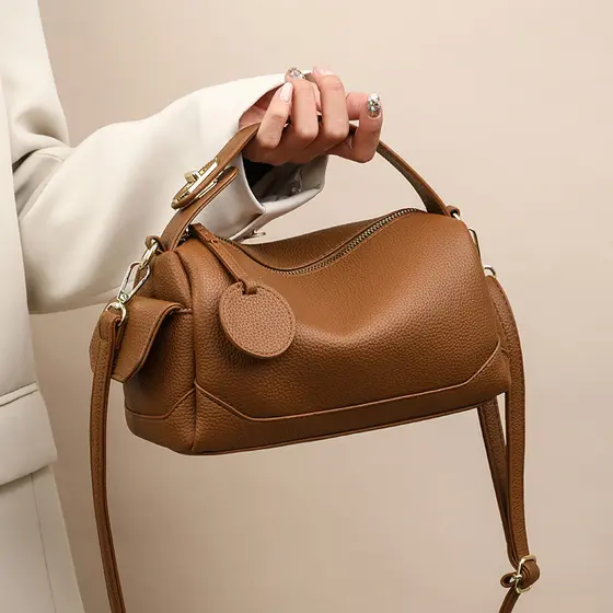 Bolsa feminina outono inverno novo estilo grande capacidade de um ombro mensageiro Commuter saco de couro macio bolsa tr